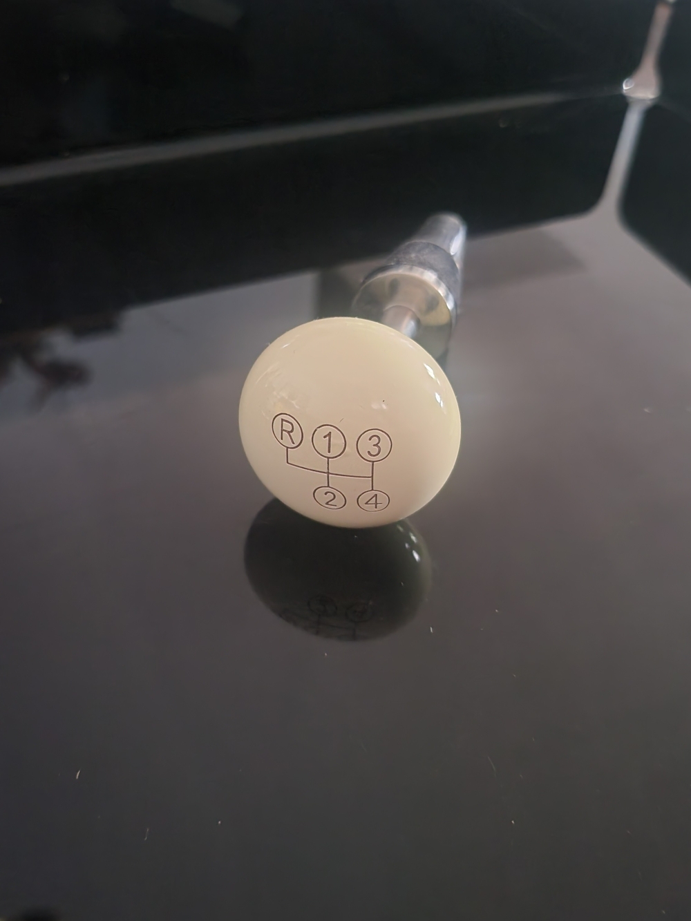 Stainless Steel - Wood-in Gear Knob Wine Stopper